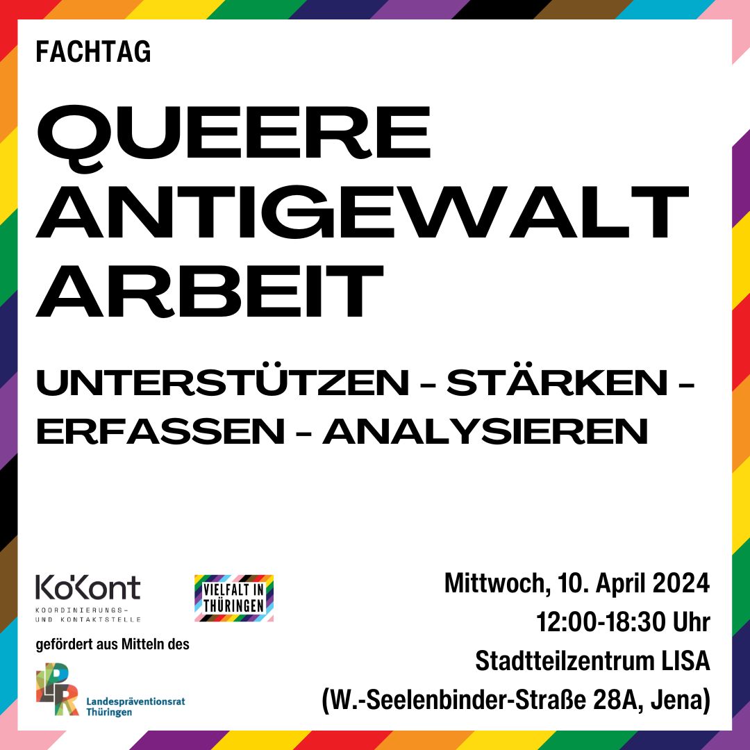 Fachtag „Queere Antigewaltarbeit“